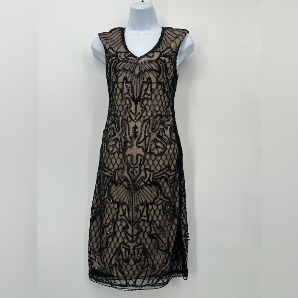 Elegant Black Lace Dress Sequins Black DressBeaded, Party,Holiday,Wedding,cruise